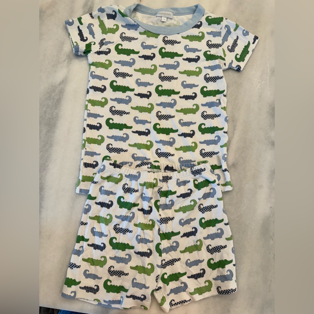 Magnolia Baby Pajama Set Alligators